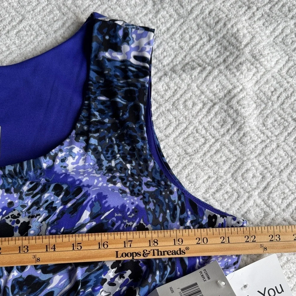 NWT Perceptions Blue and Black Maxi Dress with Jacket Zs 18